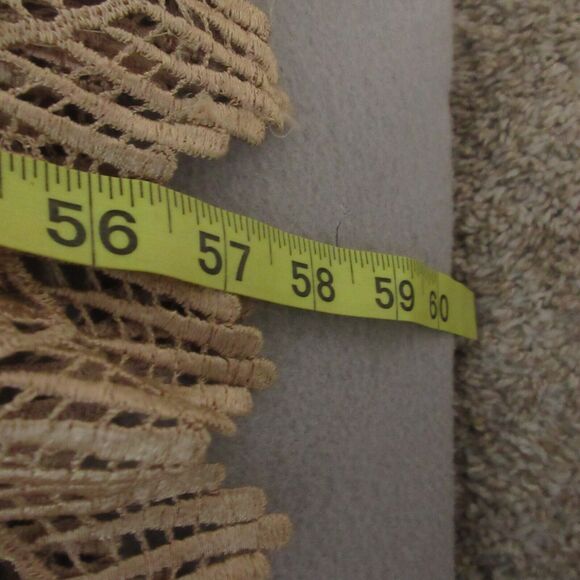 Vintage Sue Wong Maxi Dress Gold Floral Crochet Party Cocktail Mesh USA - Picture 7 of 15